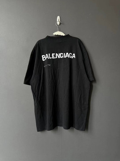 Balenciaga graffiti short sleeved shirt