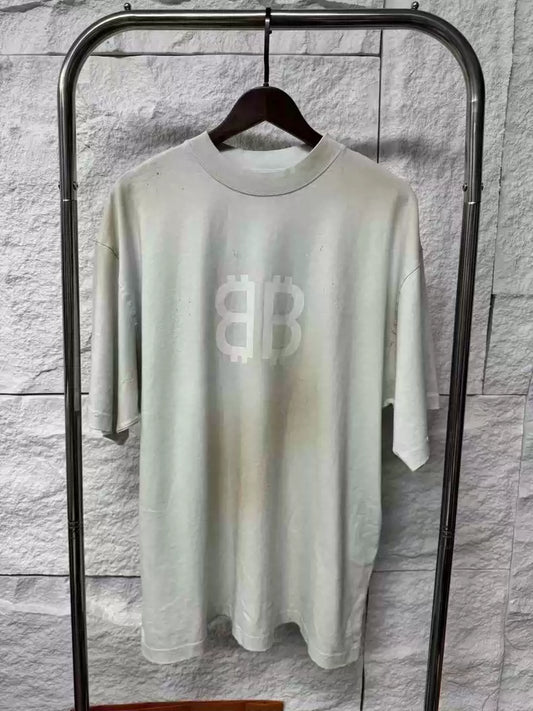 Balenciaga 24 new Bitcoin short sleeved shirts