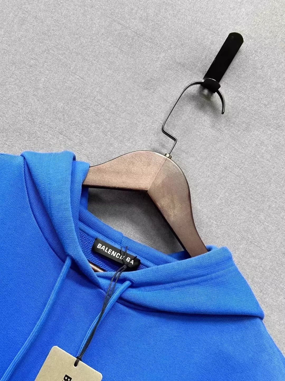 Balenciaga Blue Back Logo Hoodie