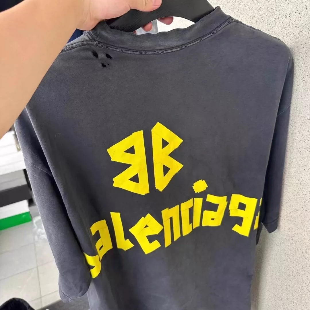 Balenciaga new black adhesive tape with short letter logo