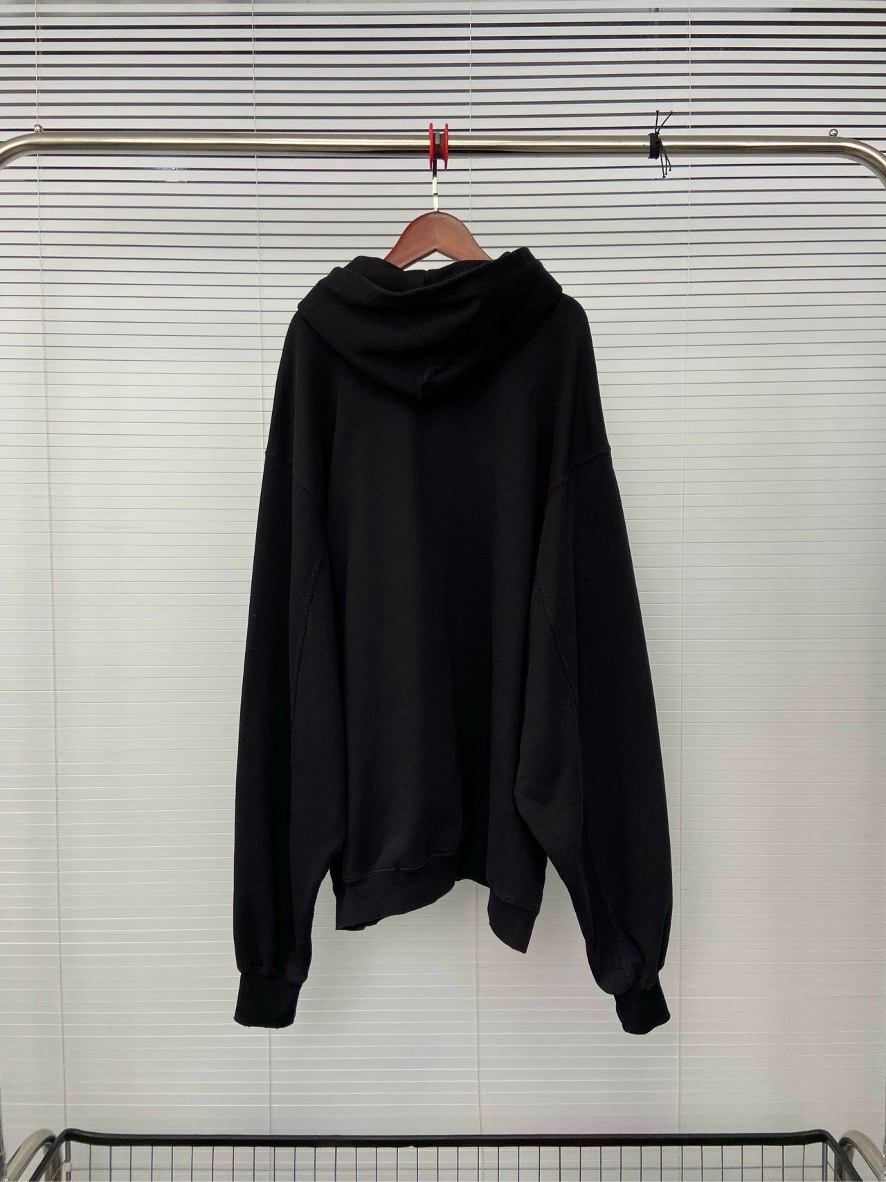 Balenciaga letter printed hooded long sleeved shirt