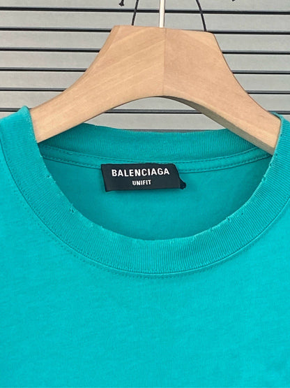 Balenciaga Mosaic Lake Green Short Sleeve