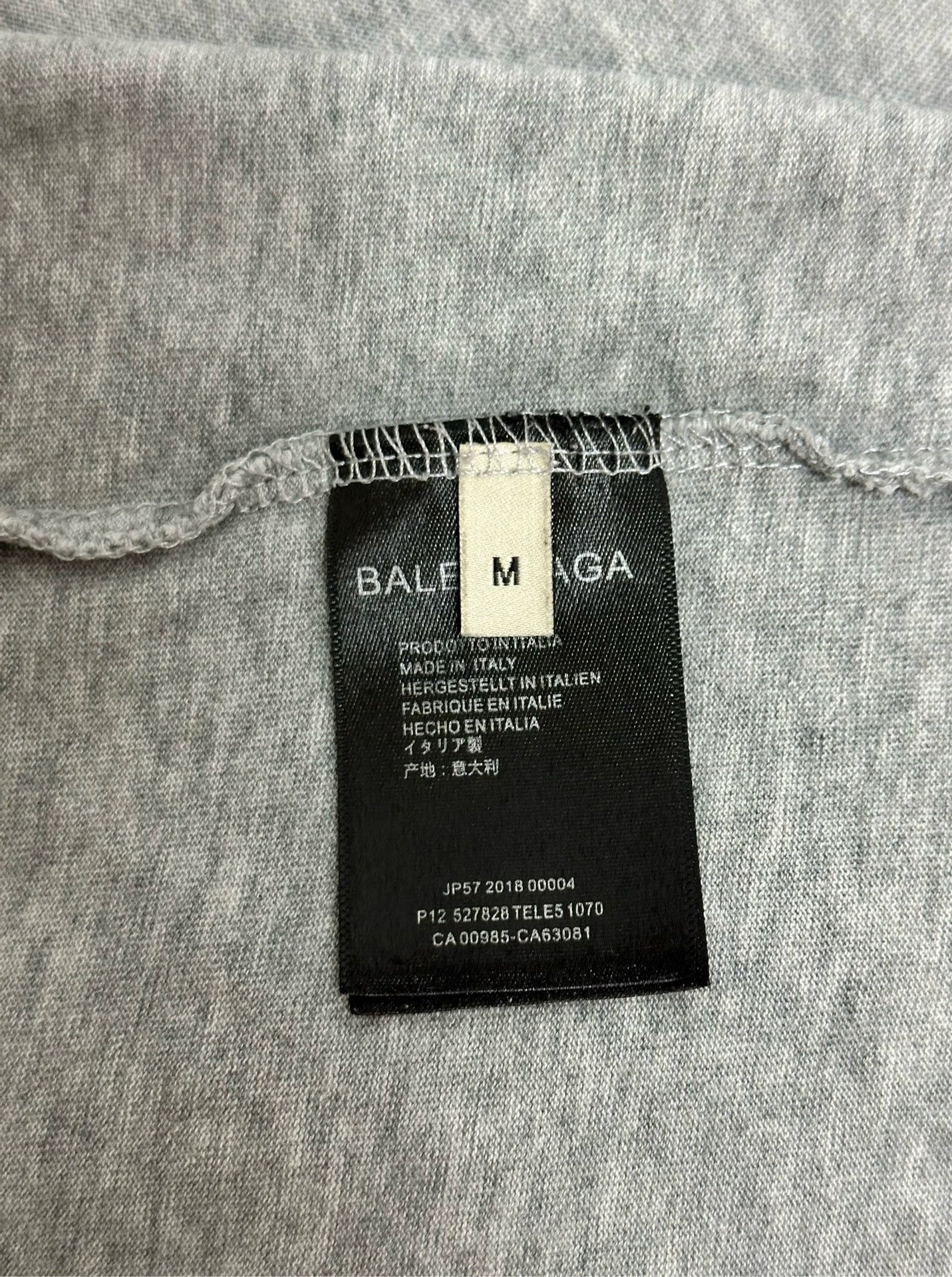 Balenciaga Lock Pattern Round Neck Short Sleeve