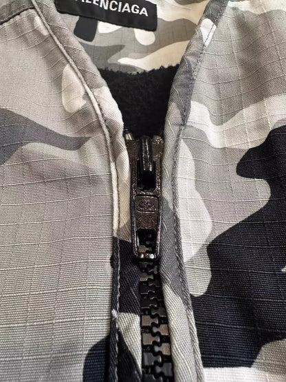 Balenciaga Tomorrow's World Camouflage Zipper Casual Vest