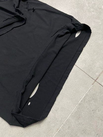 Balenciaga destroys logo cracks short sleeves