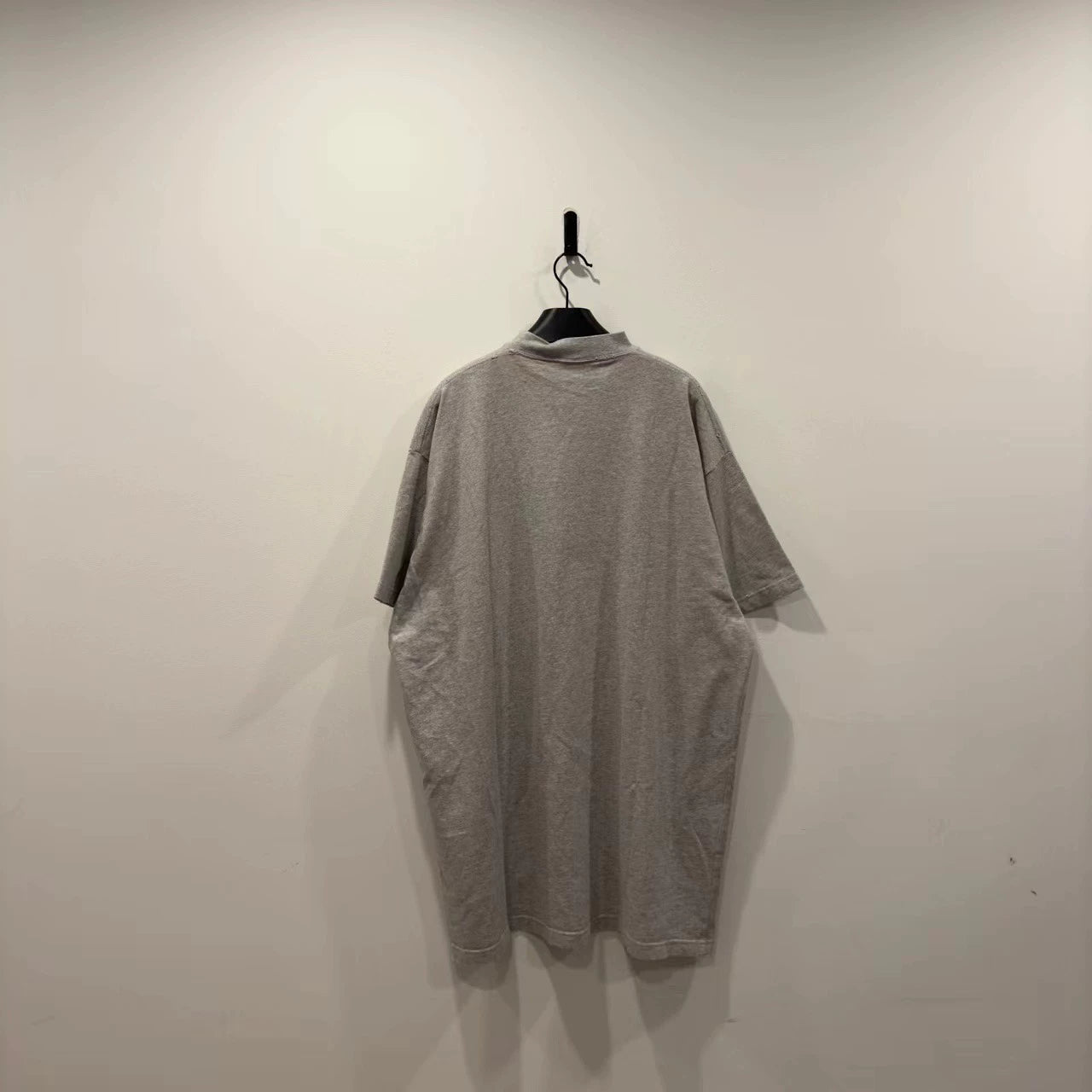 Balenciaga Grey Destruction Patch Short Sleeve