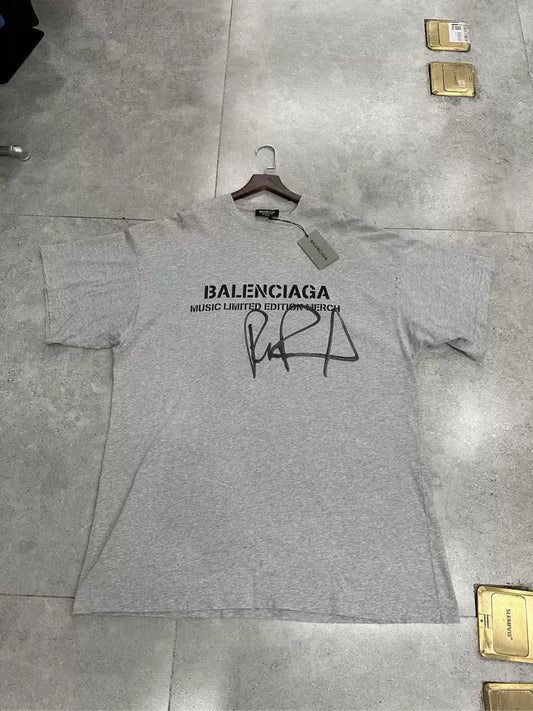 Balenciaga x rupaul Co branded Grey Short sleeved T-shirt