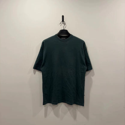 Balenciaga dark green back logo short sleeved