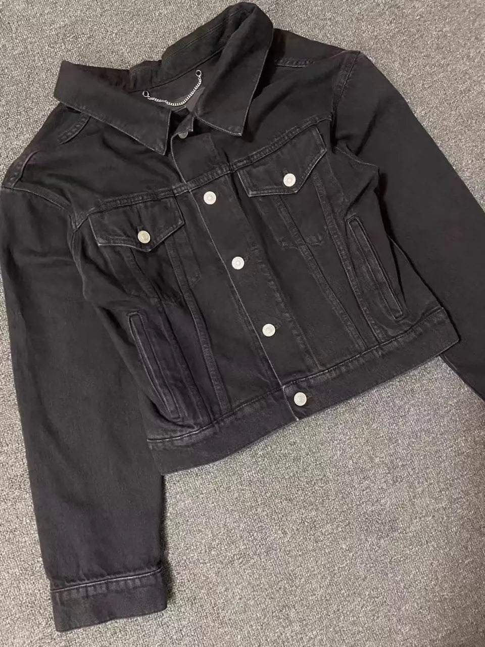 Balenciaga Black Cowboy Short Coat