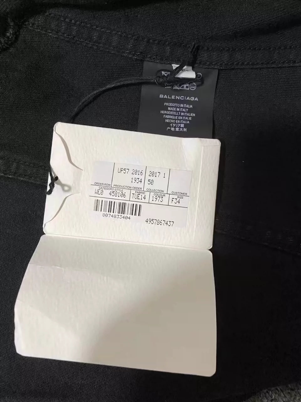 Balenciaga Black Cowboy Short Coat