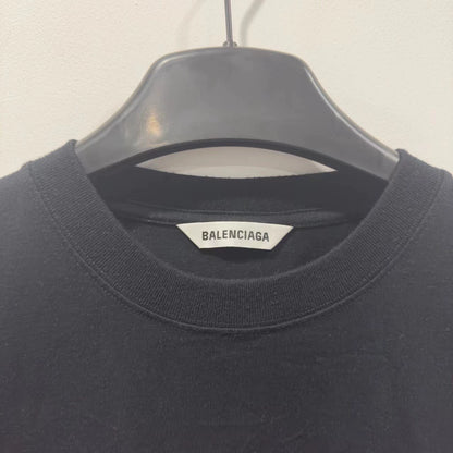 Balenciaga Black Seven Nation Language Short Sleeve