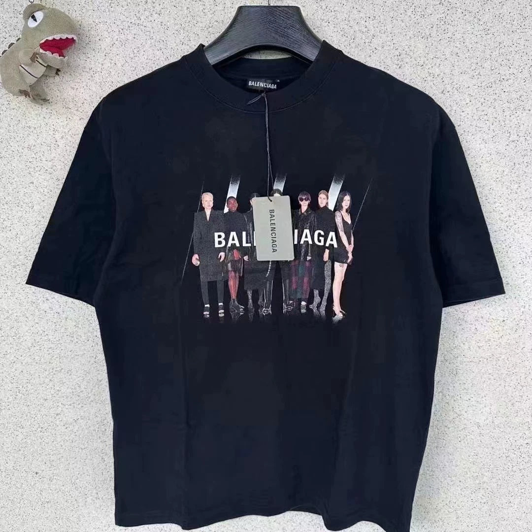 Balenciaga portrait short sleeved shirt