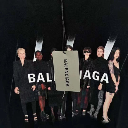 Balenciaga portrait short sleeved shirt