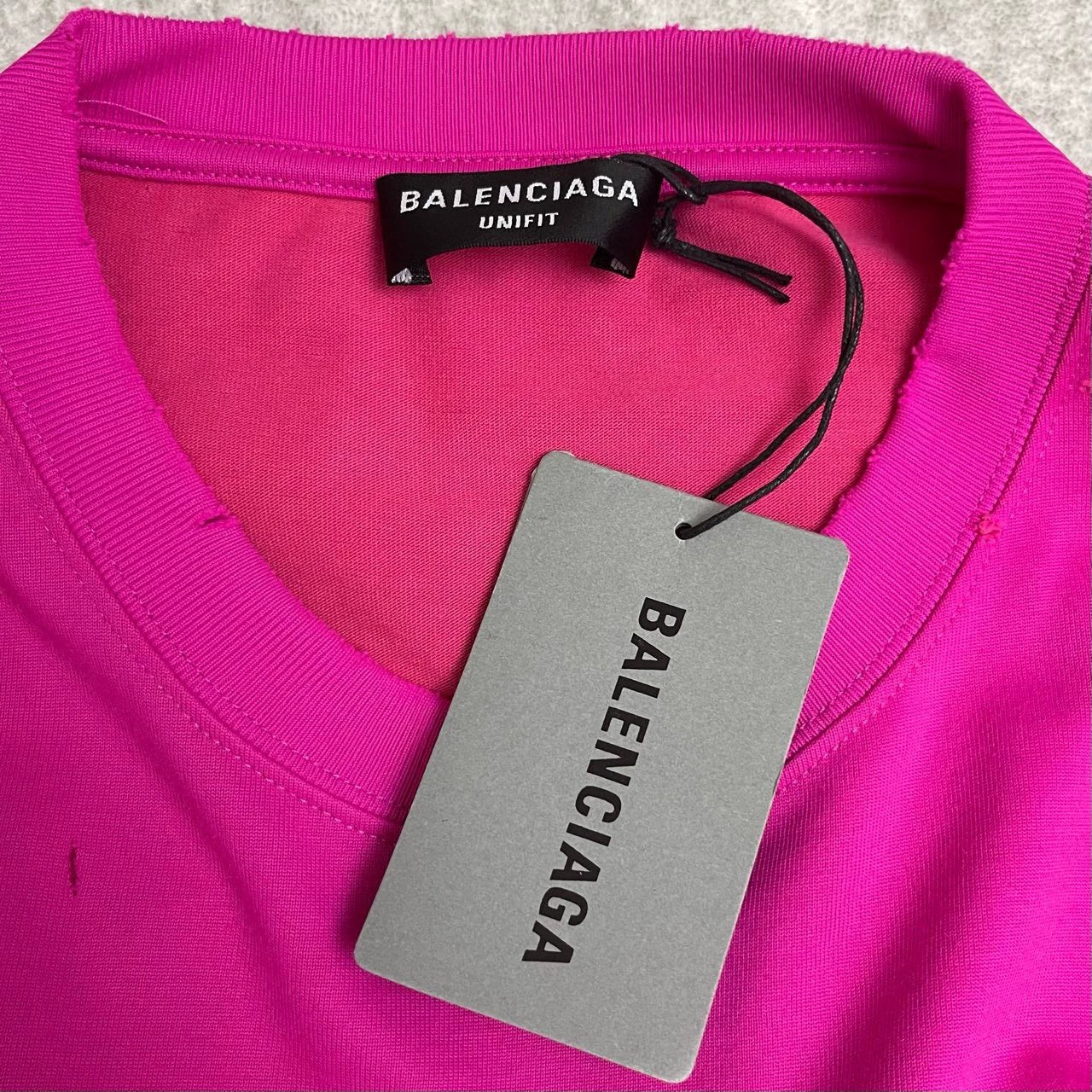 Balenciaga dragon fruit color slogan logo short sleeved shirt