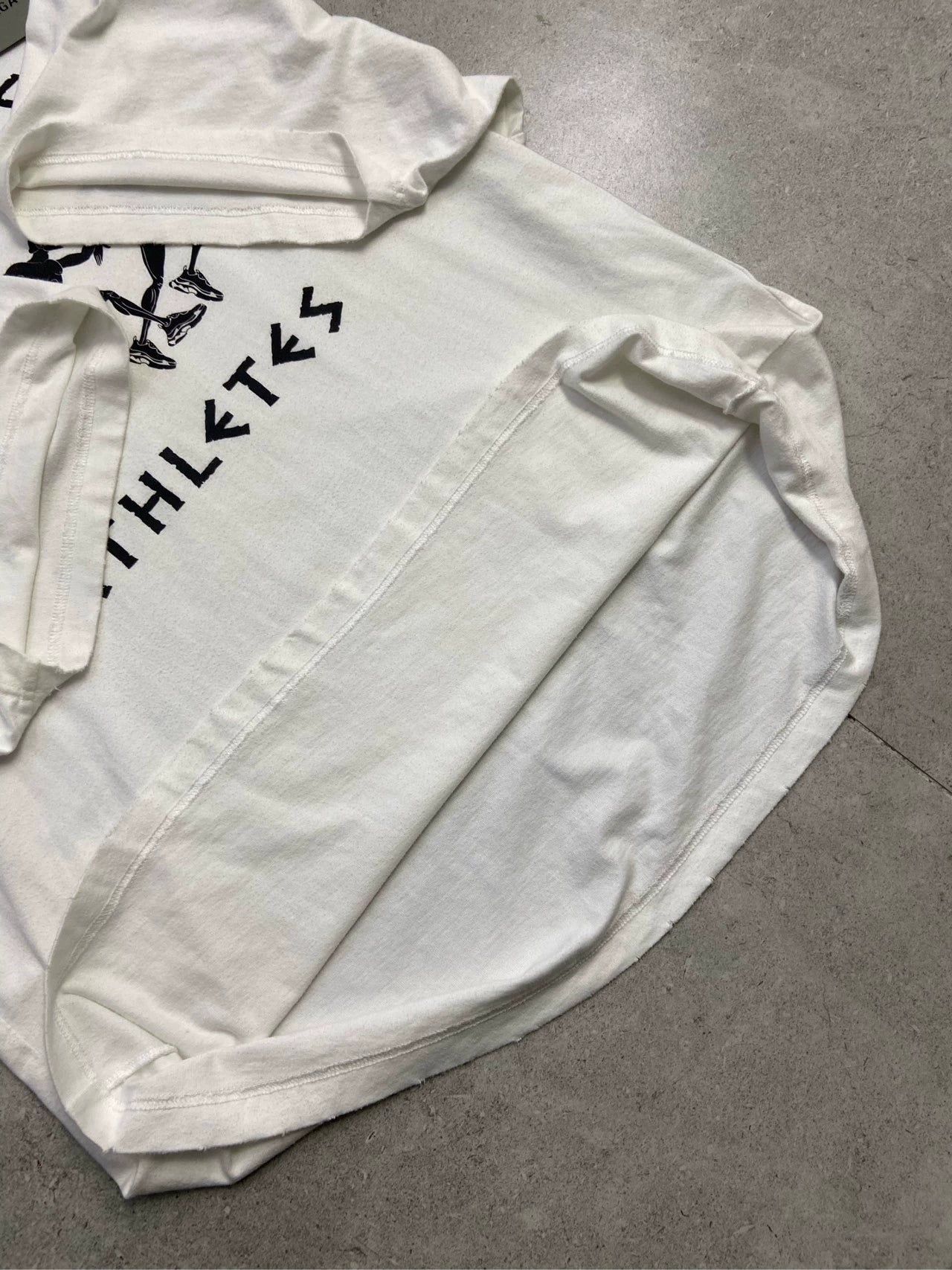 Balenciaga Marathon Letter Logo White Short Sleeve