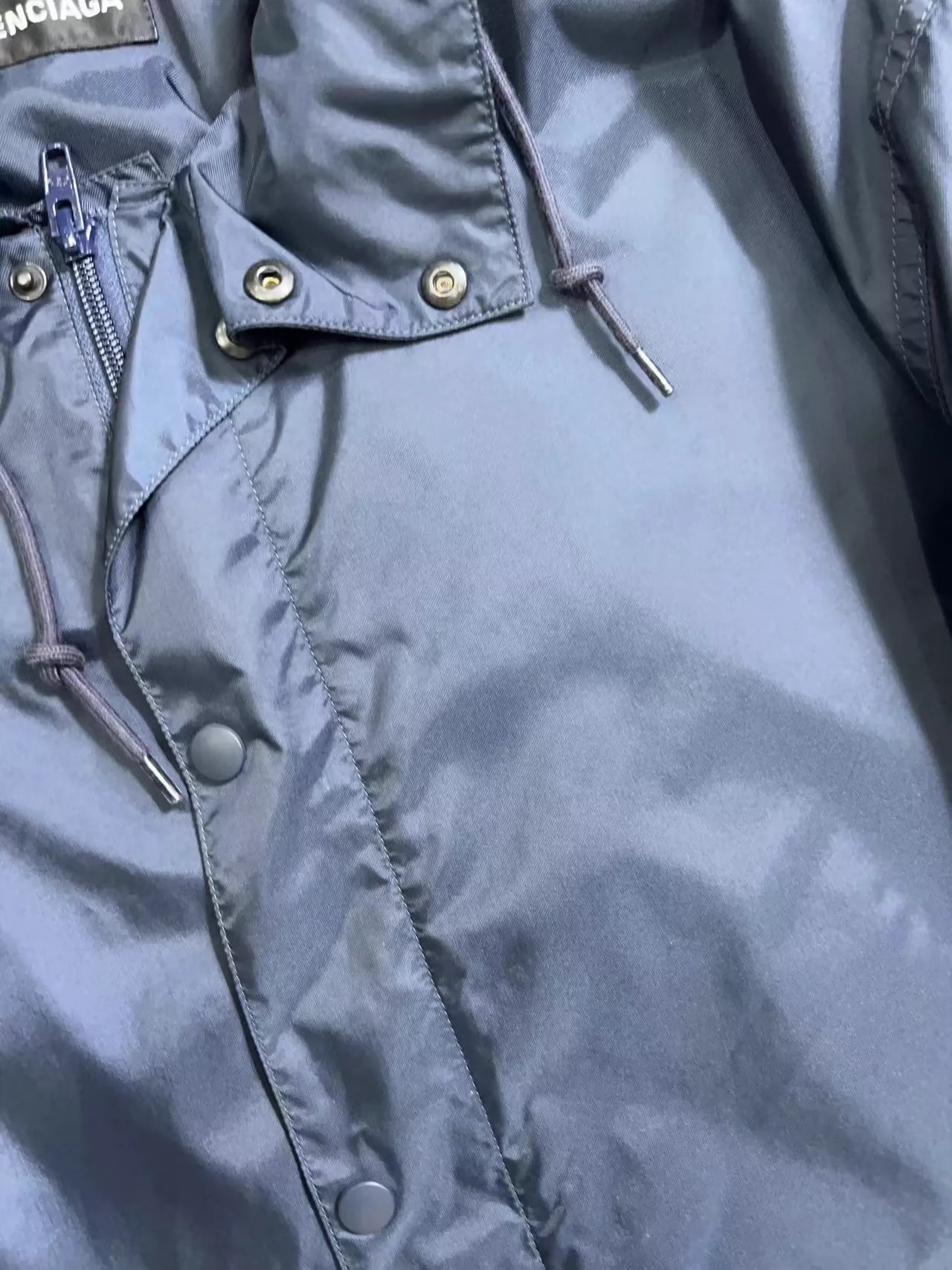 Balenciaga 7-language assault suit jacket