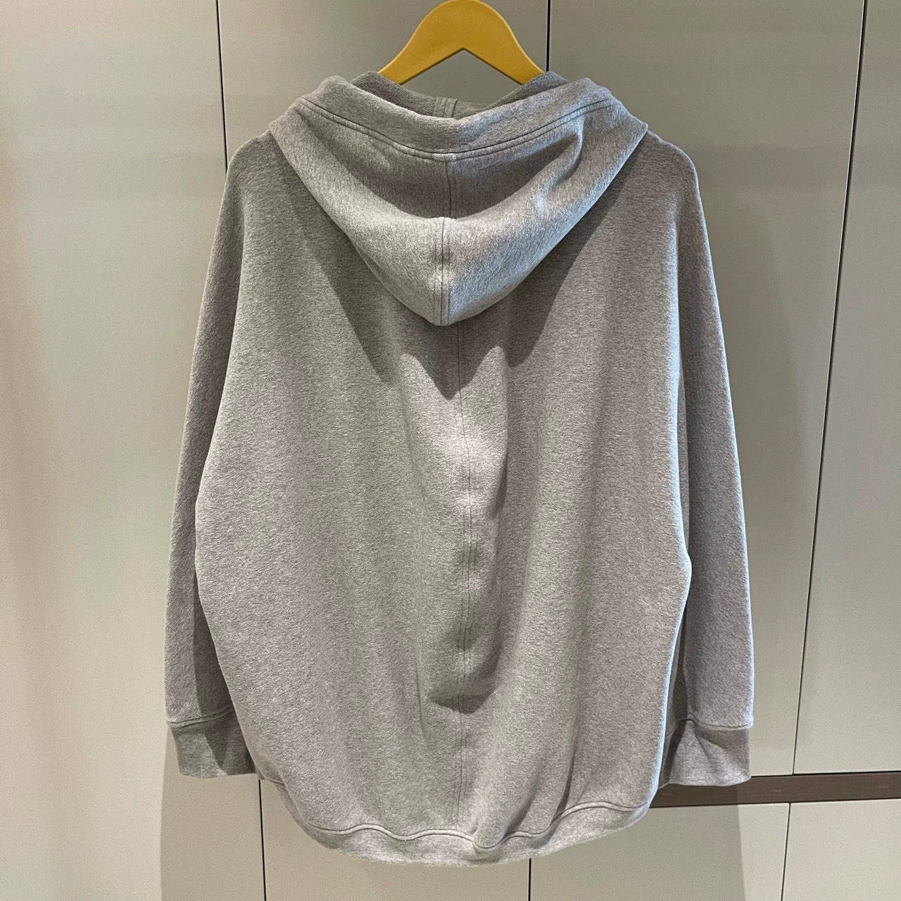 Balenciaga grey small logo silhouette zipper jacket hoodie