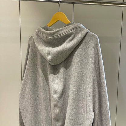 Balenciaga grey small logo silhouette zipper jacket hoodie