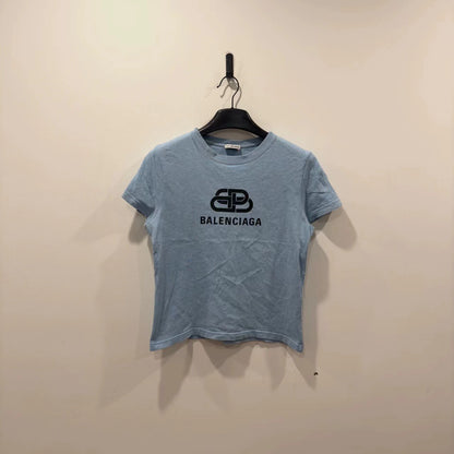 Balenciaga Haze Blue Lock Short Sleeve