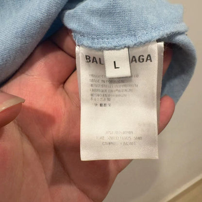 Balenciaga Haze Blue Lock Short Sleeve