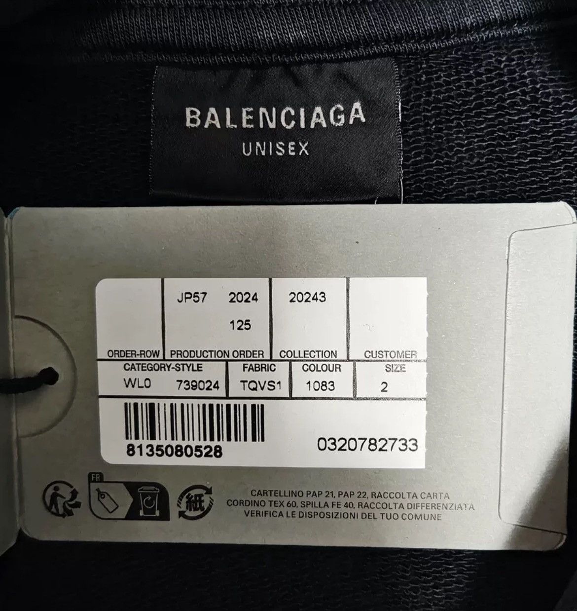 Balenciaga 24fw Statue hooded sweatshirt - DMC