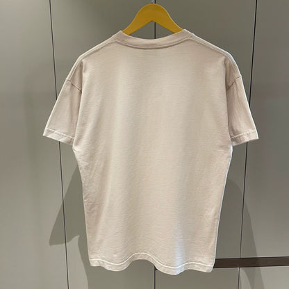 Balenciaga beige email logo short sleeved T-shirt