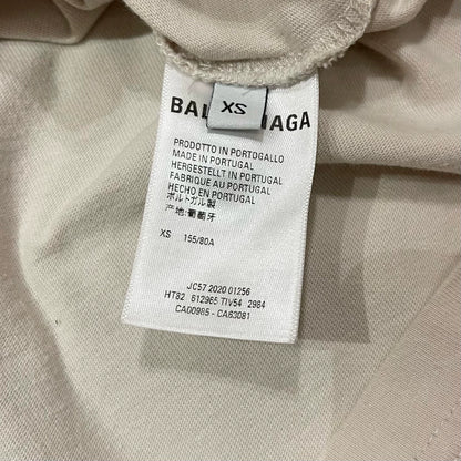 Balenciaga beige email logo short sleeved T-shirt