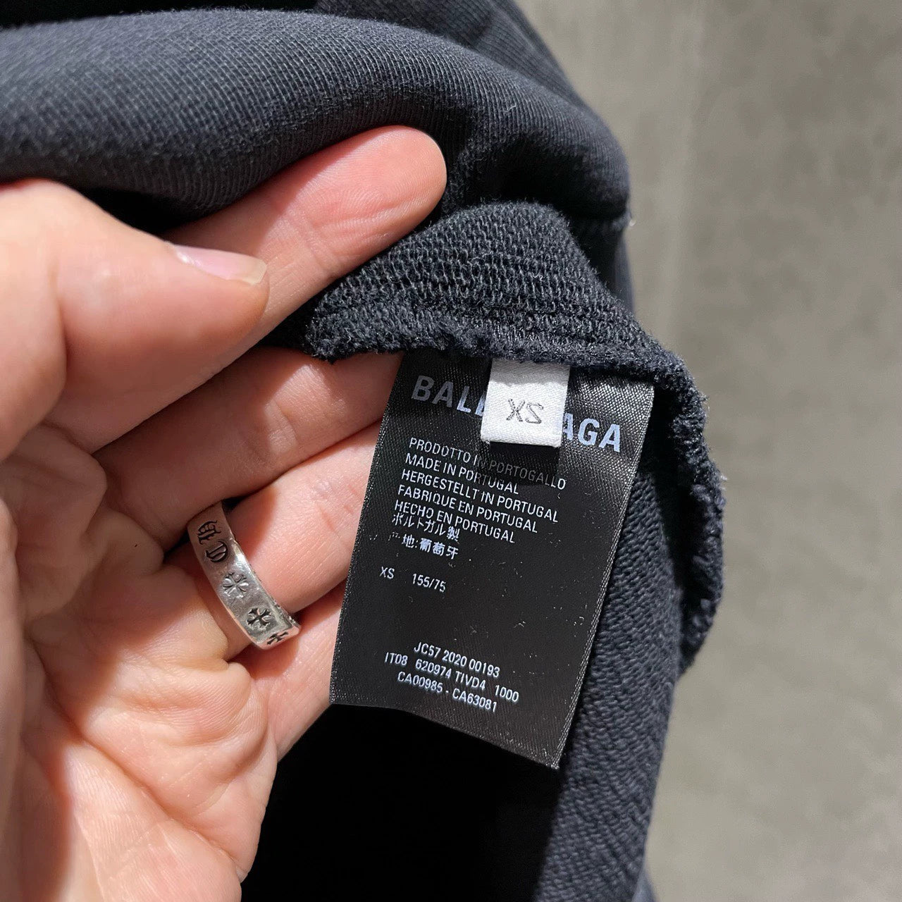 Balenciaga Boxing Gw Printed Black Zipper Hoodie