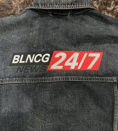 BALEN NEWS News logo denim jacket - DMC