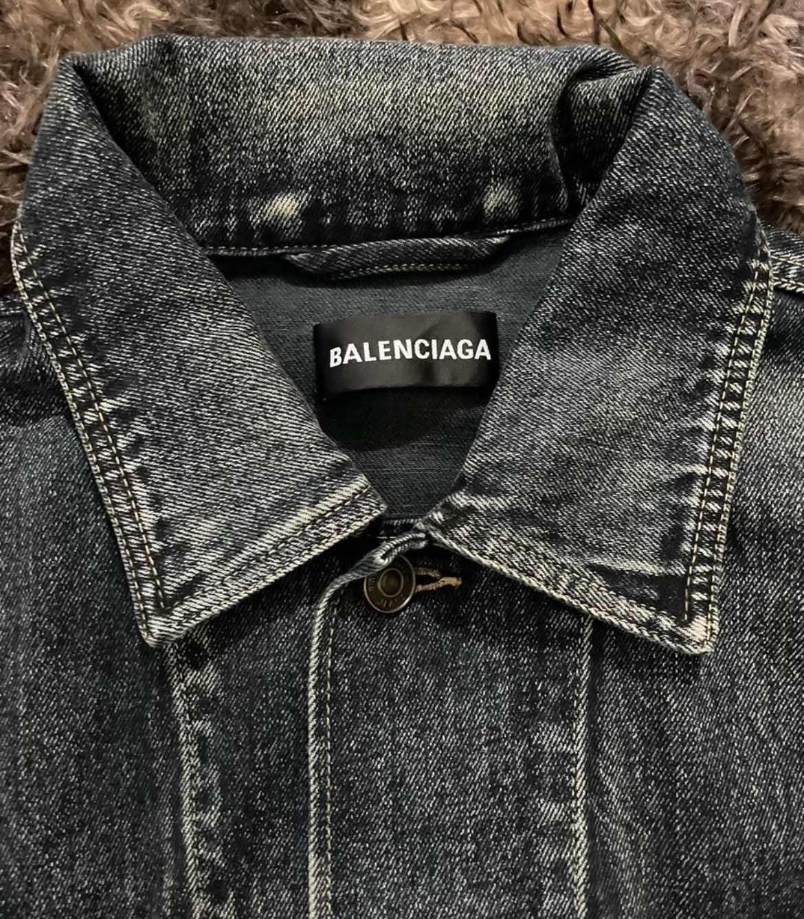 BALEN NEWS News logo denim jacket - DMC