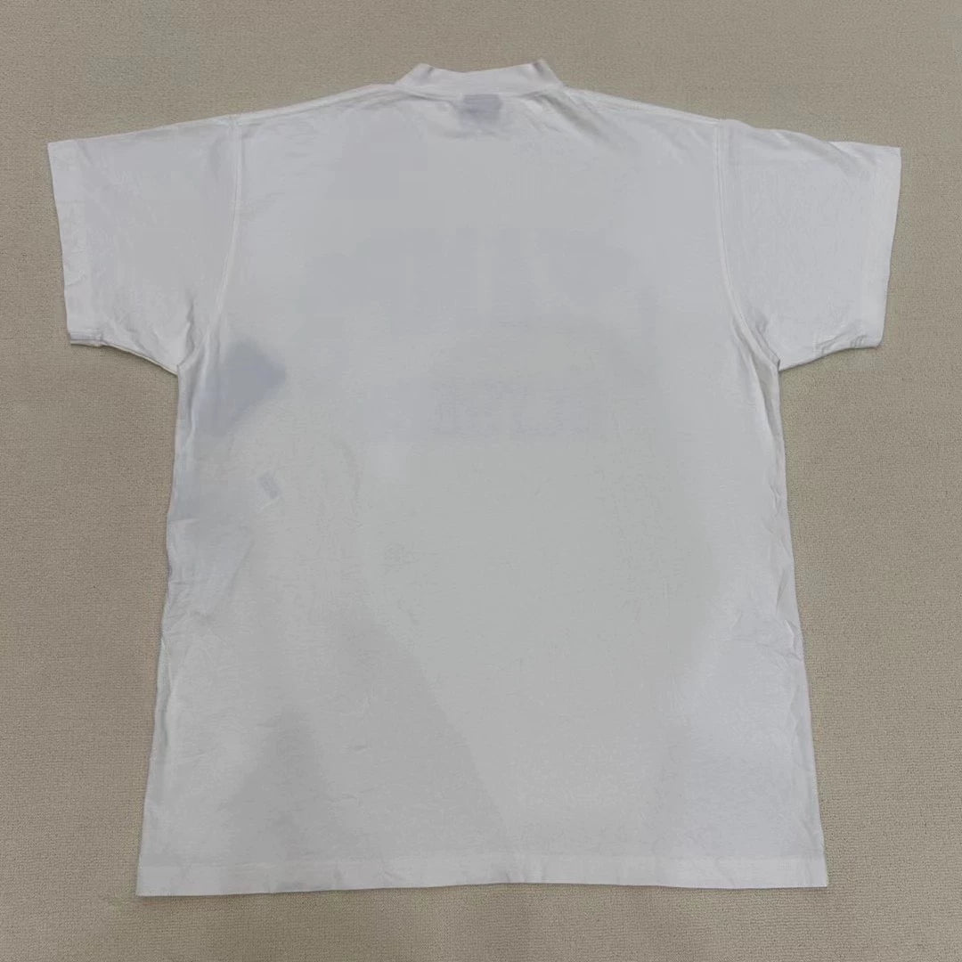 Balenciaga latest washed and worn short sleeves