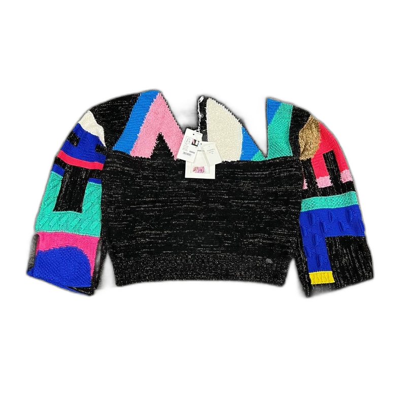 Colorful Chanel Sweater in Size 40