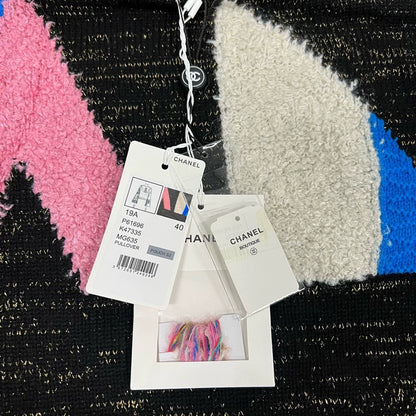 Colorful Chanel Sweater in Size 40