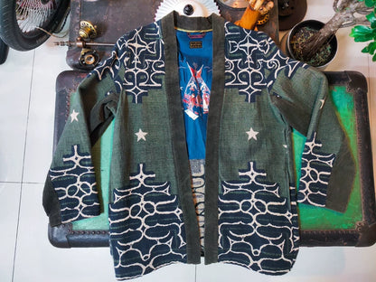 KAPITAL KOUNTRY Wool Silk Kimono Cardigan