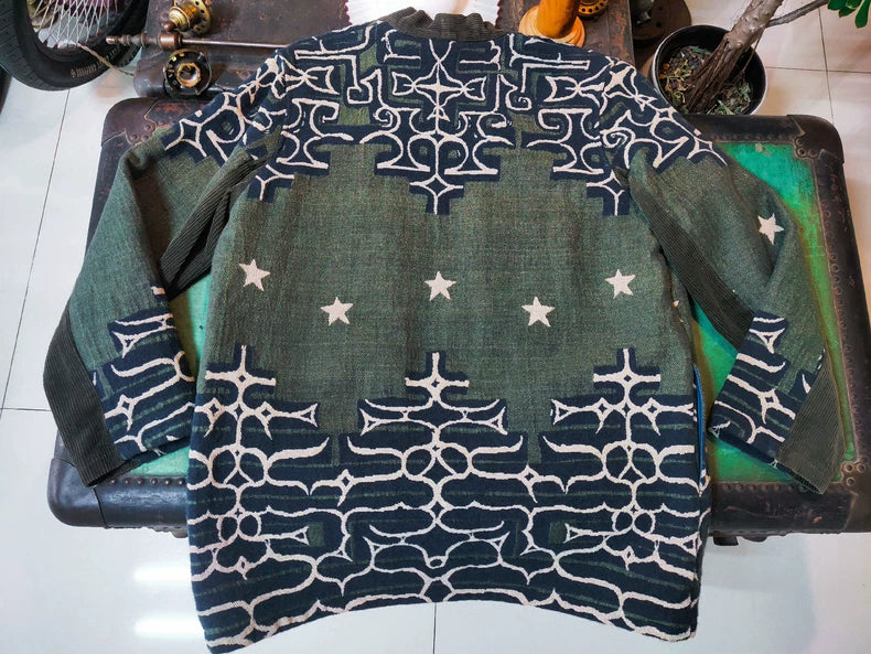 KAPITAL KOUNTRY Wool Silk Kimono Cardigan