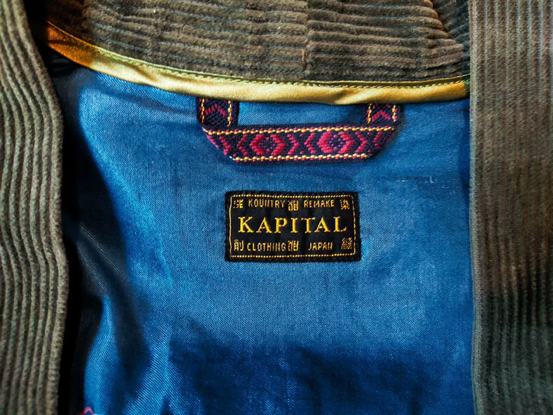 KAPITAL KOUNTRY Wool Silk Kimono Cardigan