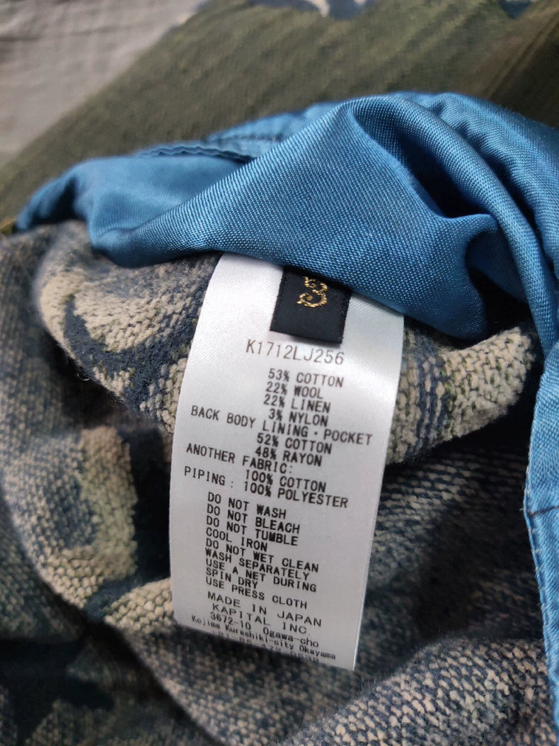 KAPITAL KOUNTRY Wool Silk Kimono Cardigan