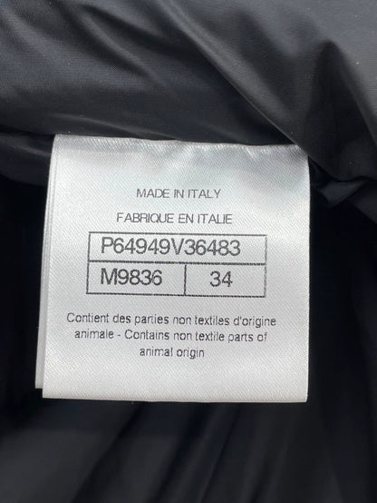 Chanel Black and White Puffer Jacket
