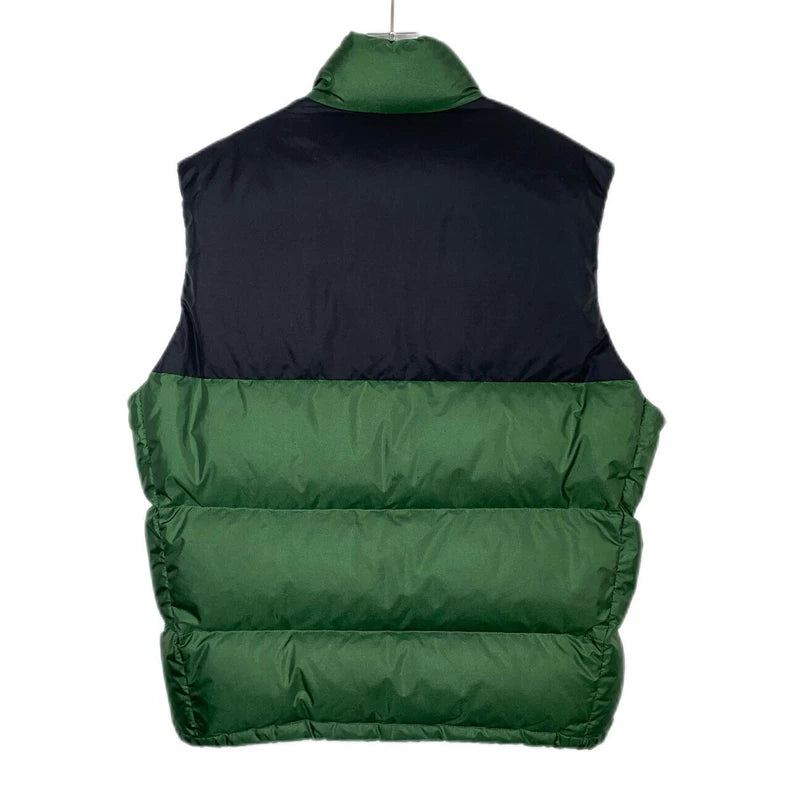 Gucci Logo Decorated Green Puffer Vest