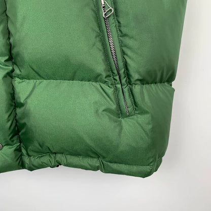 Gucci Logo Decorated Green Puffer Vest