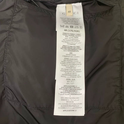 Gucci Logo Decorated Green Puffer Vest