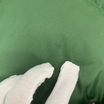 Gucci Logo Decorated Green Puffer Vest