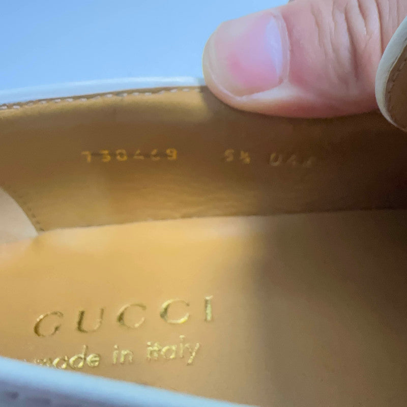 Gucci Stylish White Leather Loafers for Men 0079