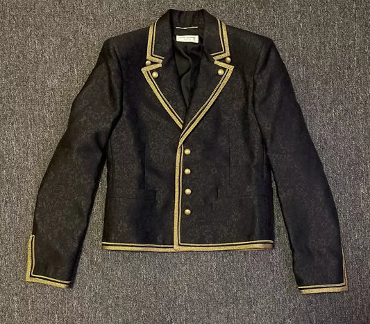 Saint Laurent Wool Silk Court Jacket-yf