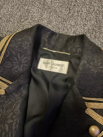 Saint Laurent Wool Silk Court Jacket-yf