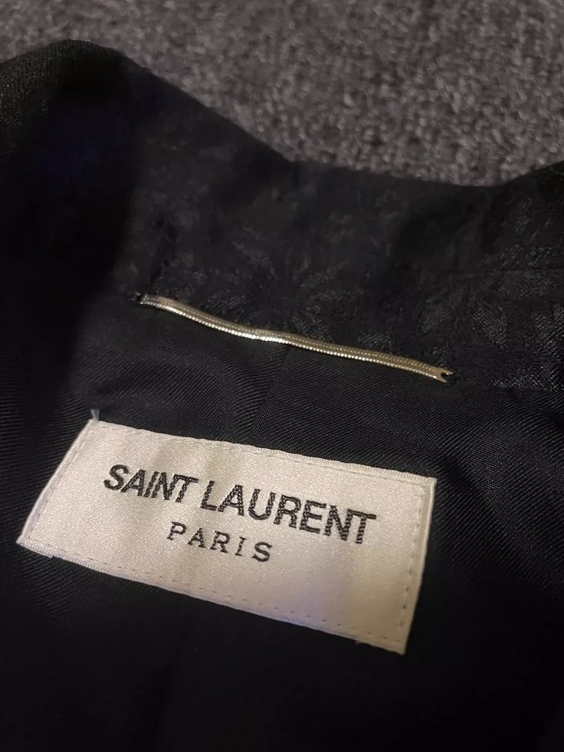 Saint Laurent Wool Silk Court Jacket-yf