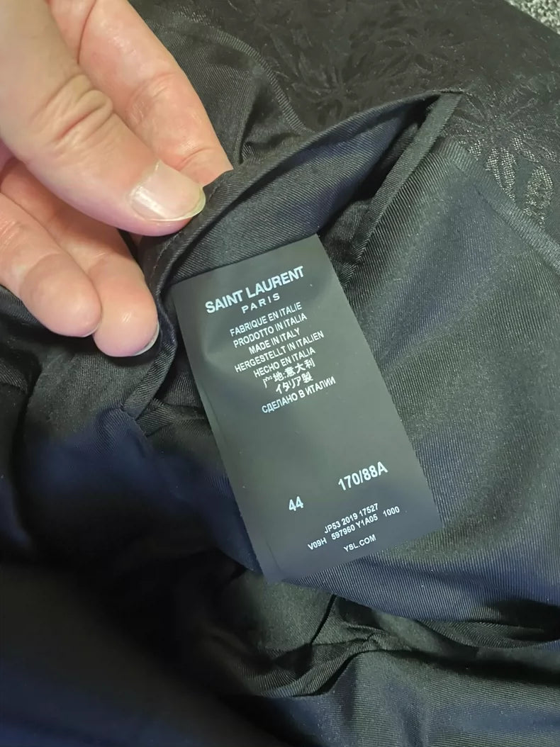 Saint Laurent Wool Silk Court Jacket-yf