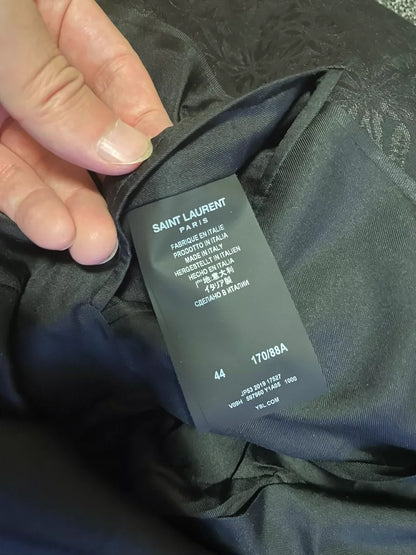 Saint Laurent Wool Silk Court Jacket-yf