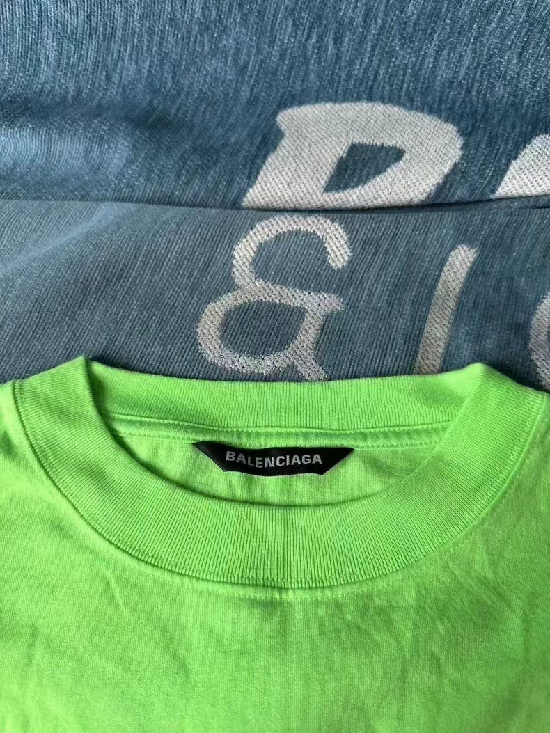 Balenciaga Short Sleeve T-Shirt in Green