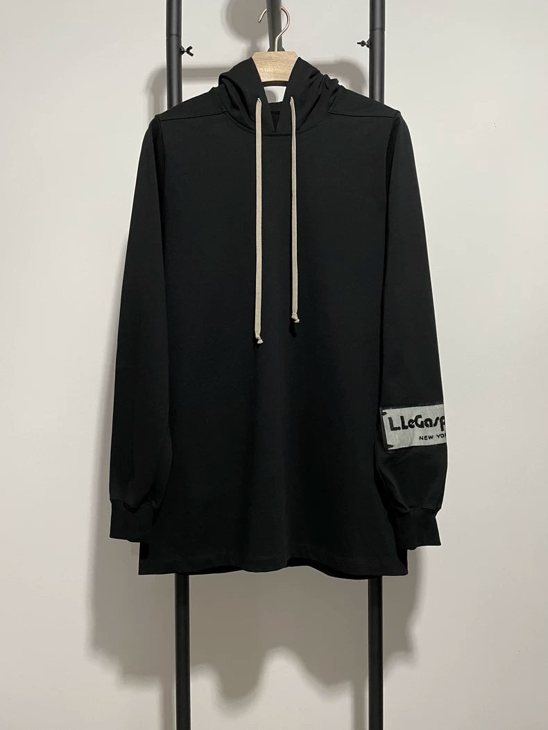Rick Owens Long Hoodie Sweatshirt